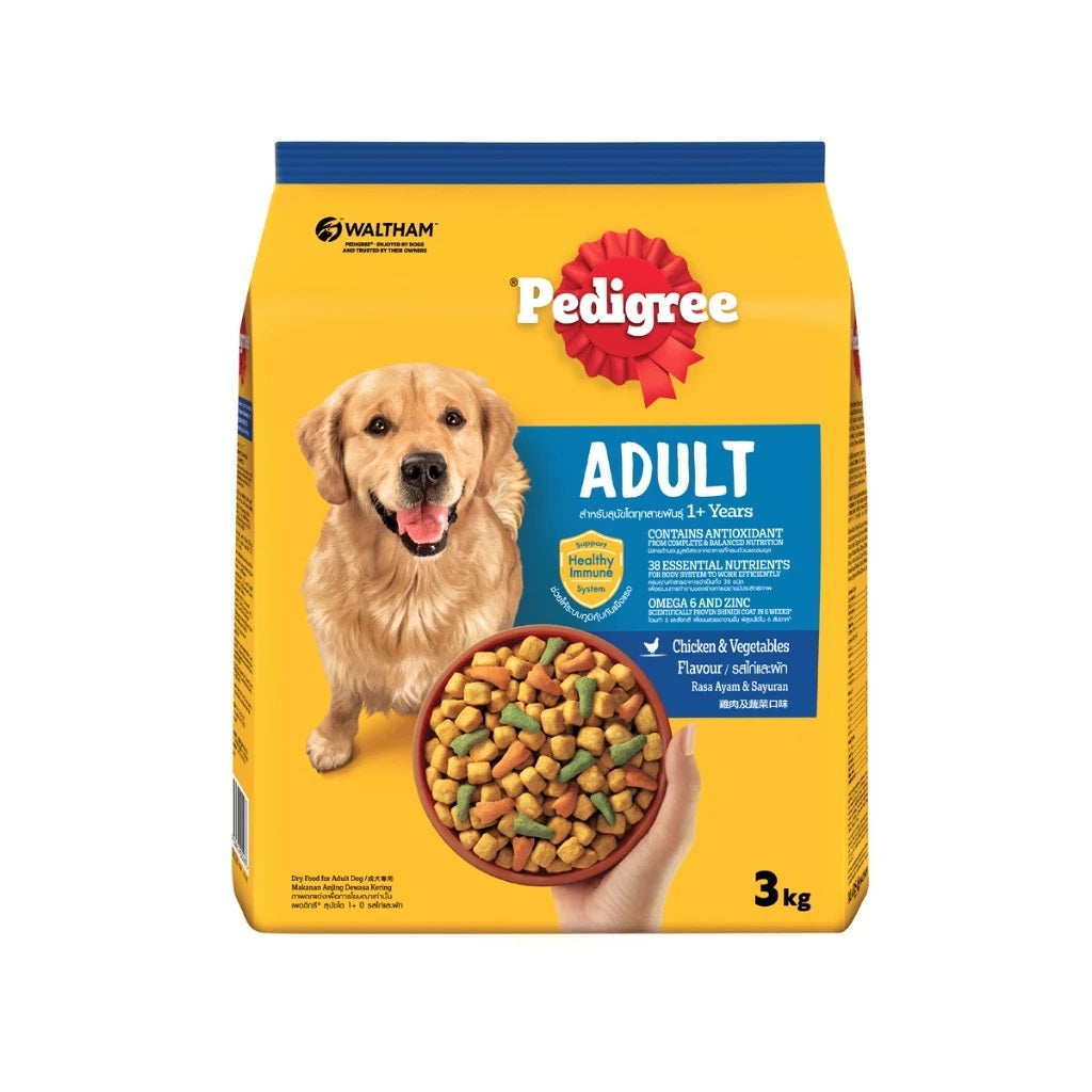 PEDIGREE Dog Dry Food - Chicken & Vegetable Flavour 3kg