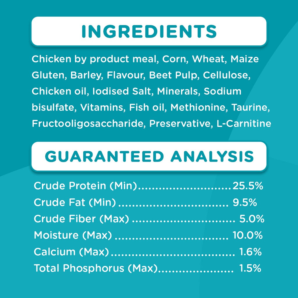 IAMS Premium Cat Dry Food Indoor Weight and Hairball Care in Chicken Flavor 1KG/3KG