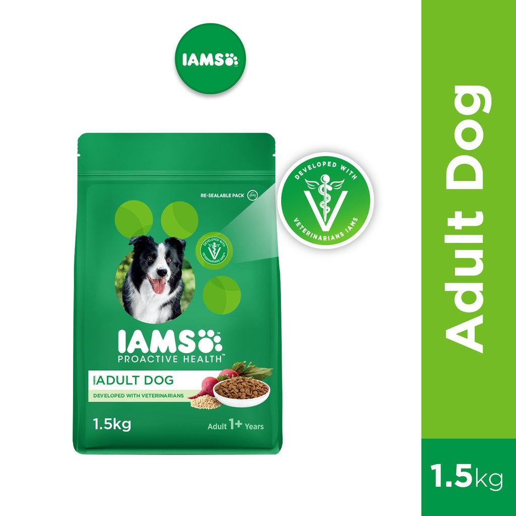 IAMS Proactive Health Premium Dog Dry Food for Adult Dogs 1.5kg/3KG