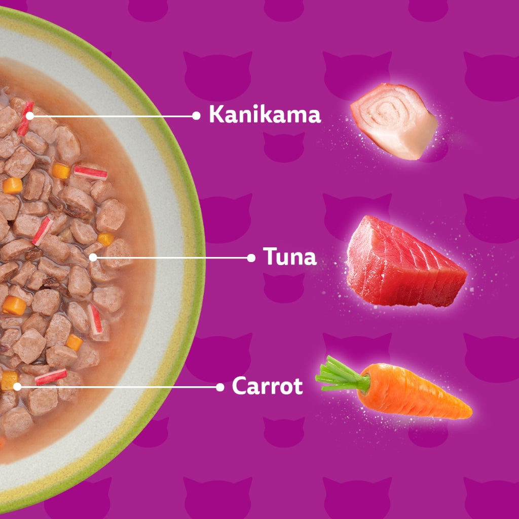Whiskas Tasty Mix Wet Cat Food in Gravy (14 Pack x 70g)