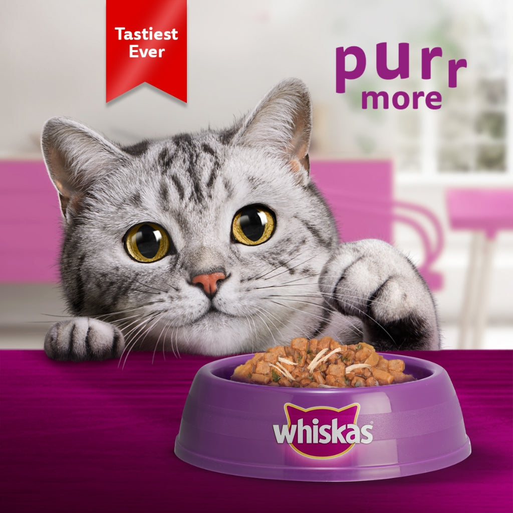 Whiskas Tasty Mix Wet Cat Food in Gravy (14 Pack x 70g)