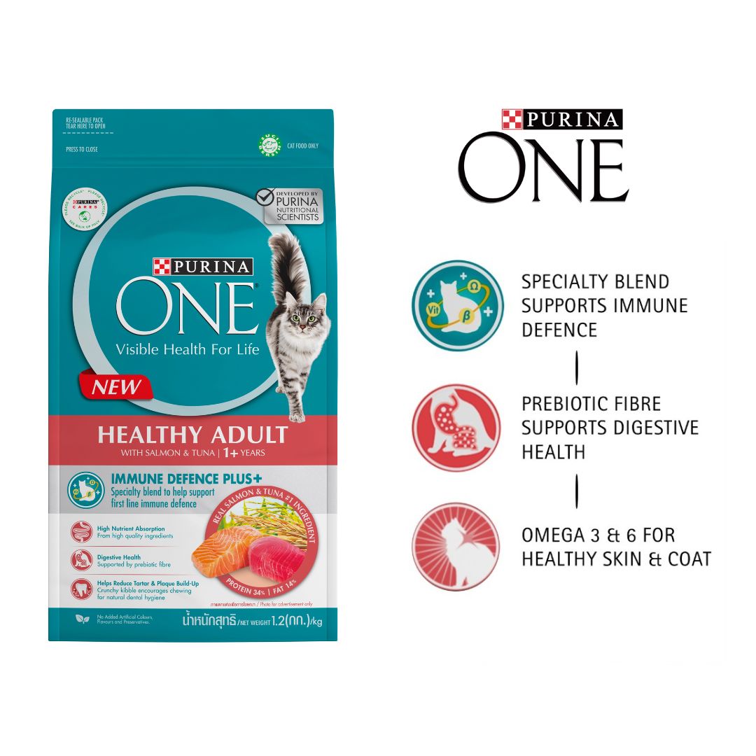 PURINA ONE Adult Dry Cat Food Healthy Adult 1.2kg