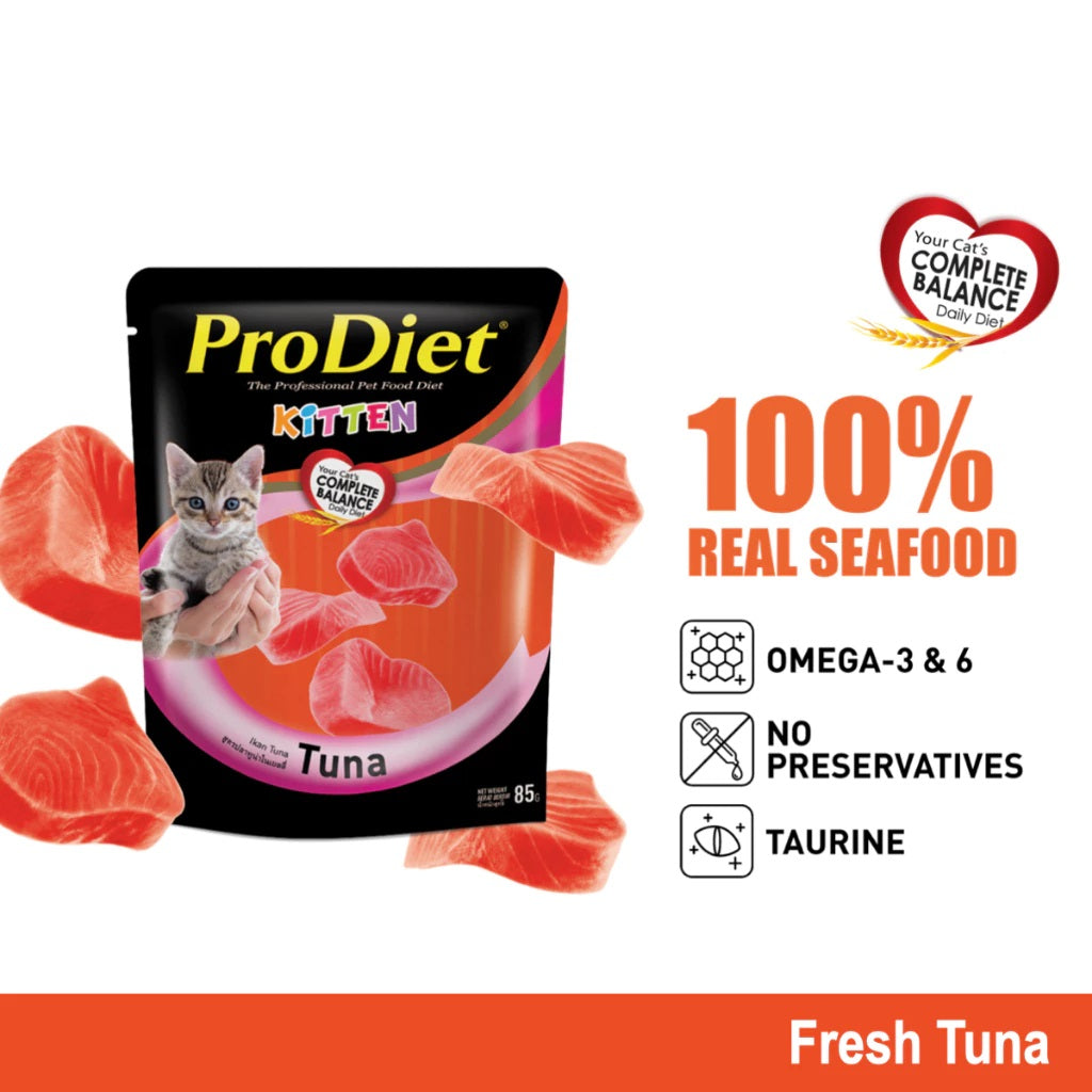 ProDiet Wet Cat Food (85g x 12/24 Packs)