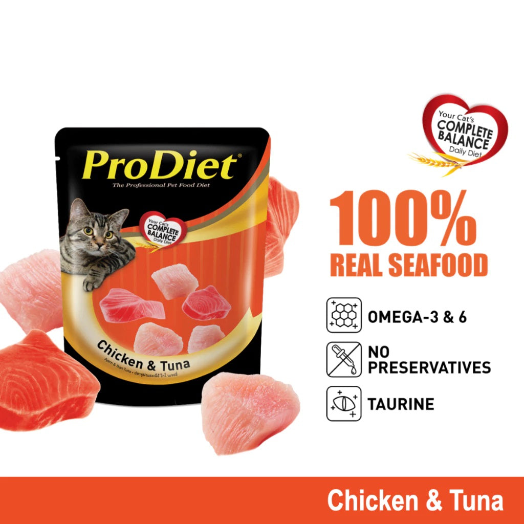 ProDiet Wet Cat Food (85g x 12/24 Packs)