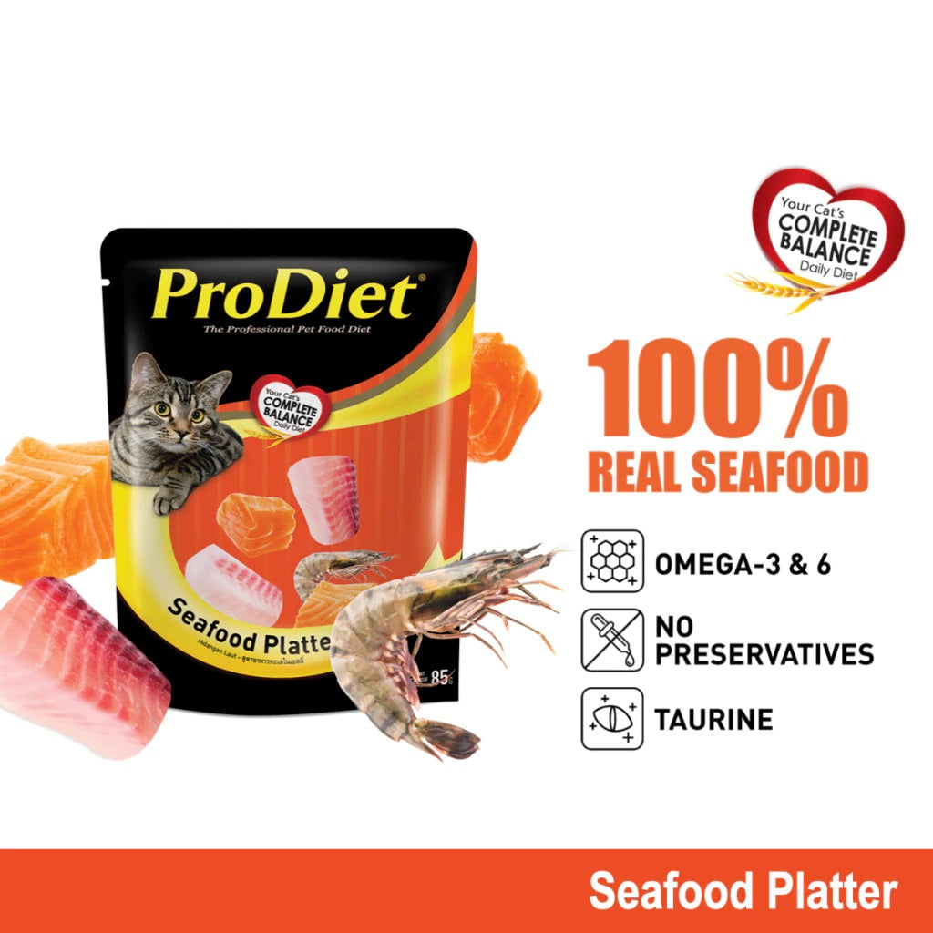 ProDiet Wet Cat Food (85g x 12/24 Packs)