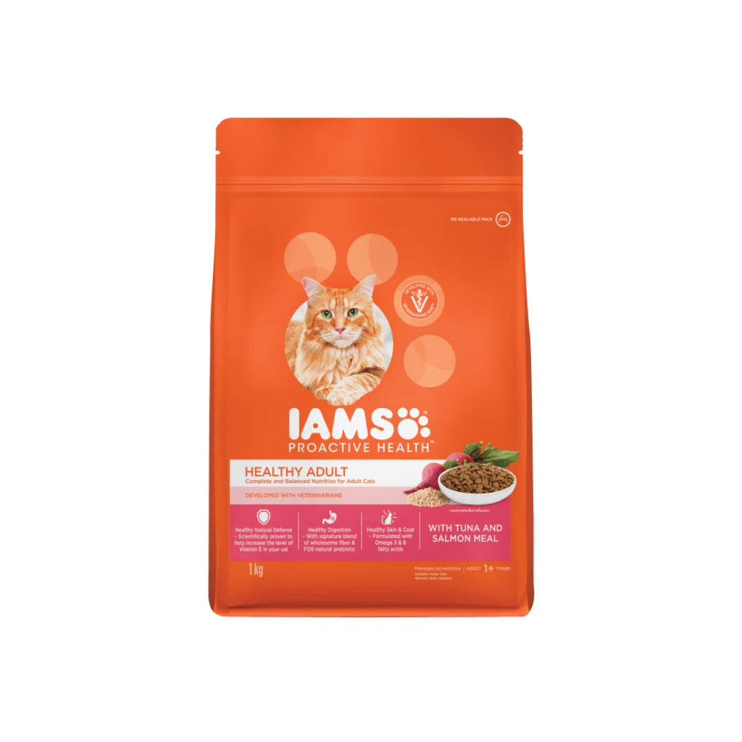 IAMS Premium Cat Dry Food in Tuna and Salmon Meal Flavor 3kg