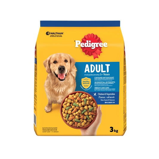 PEDIGREE Dog Dry Food - Chicken & Vegetable Flavour 3kg