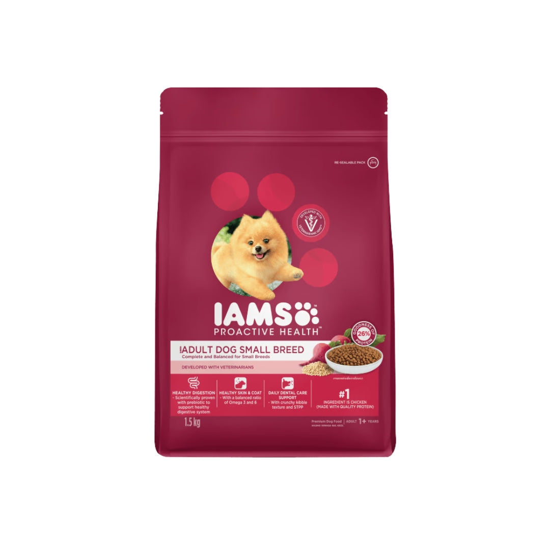 IAMS Premium Dog Food Small Breed Adult Dogs 3kg