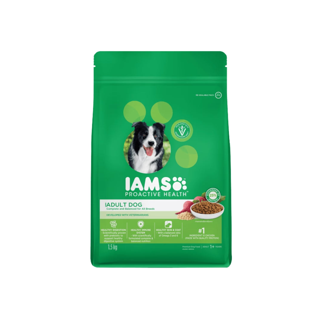 IAMS Proactive Health Premium Dog Dry Food for Adult Dogs 1.5kg/3KG