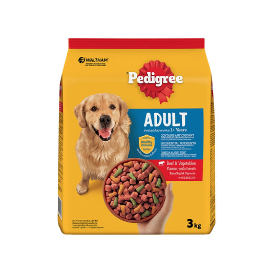 PEDIGREE Dog Dry Food - Beef & Vegetable Flavour 3kg