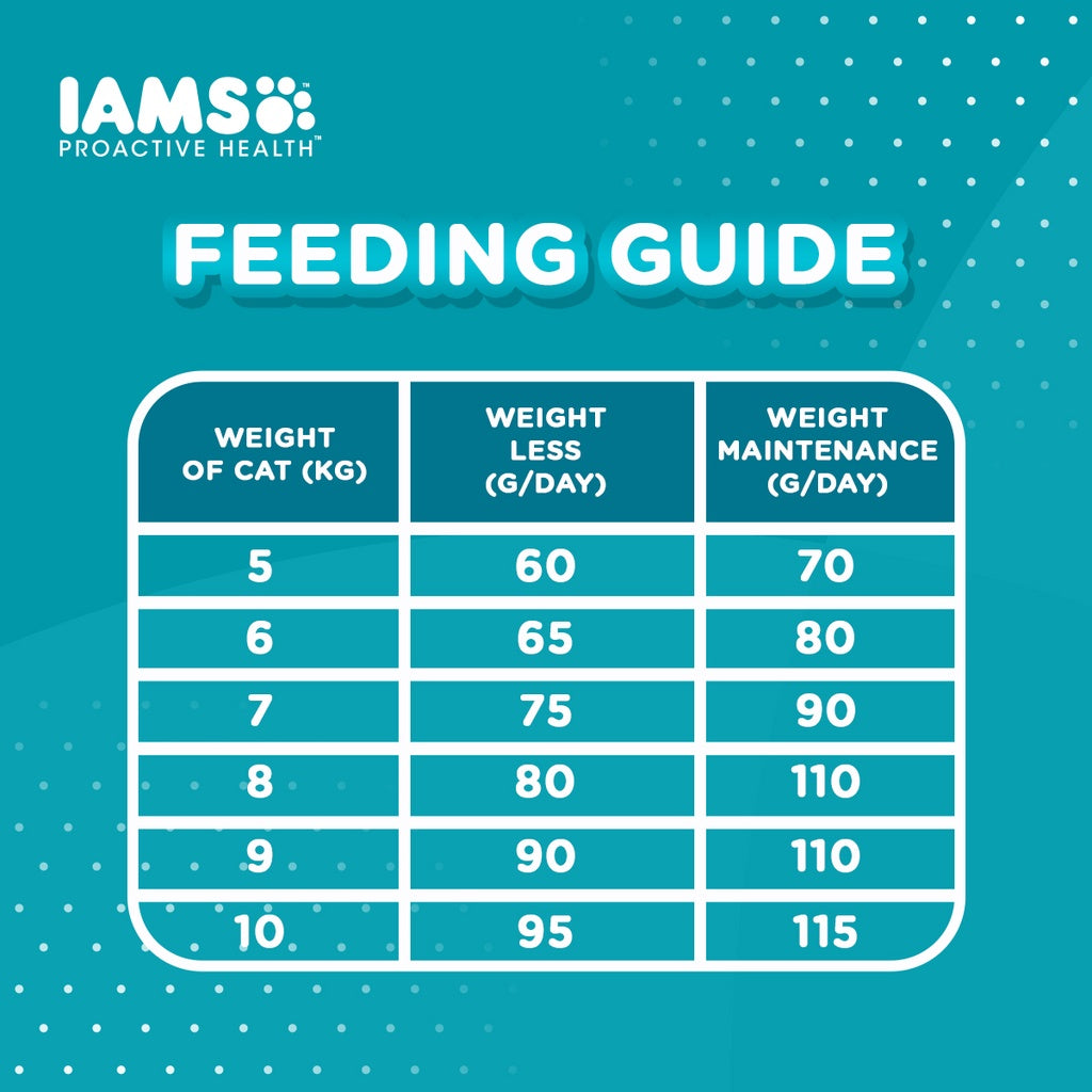 IAMS Premium Cat Dry Food Indoor Weight and Hairball Care in Chicken Flavor 1KG/3KG