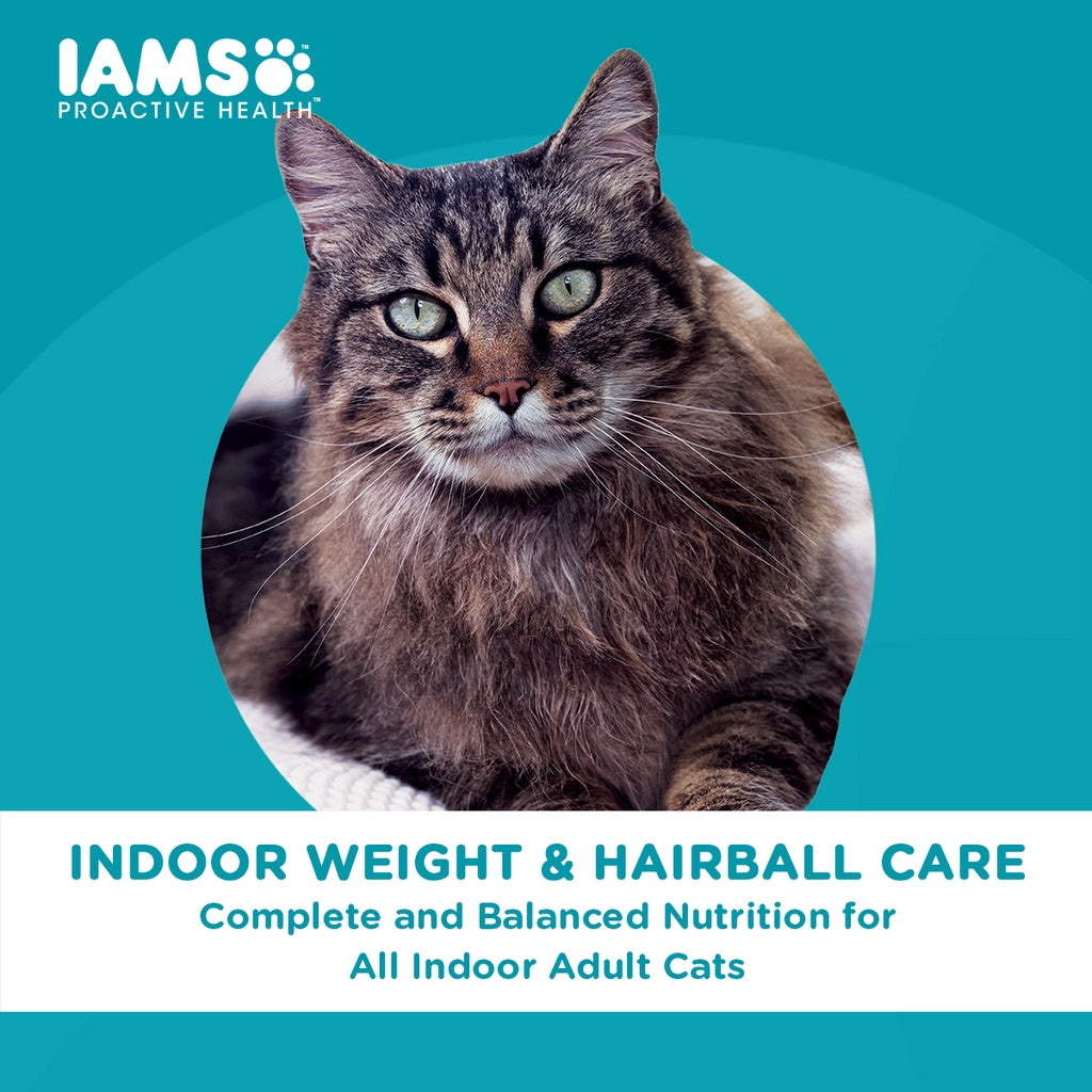 IAMS Premium Cat Dry Food Indoor Weight and Hairball Care in Chicken Flavor 1KG/3KG