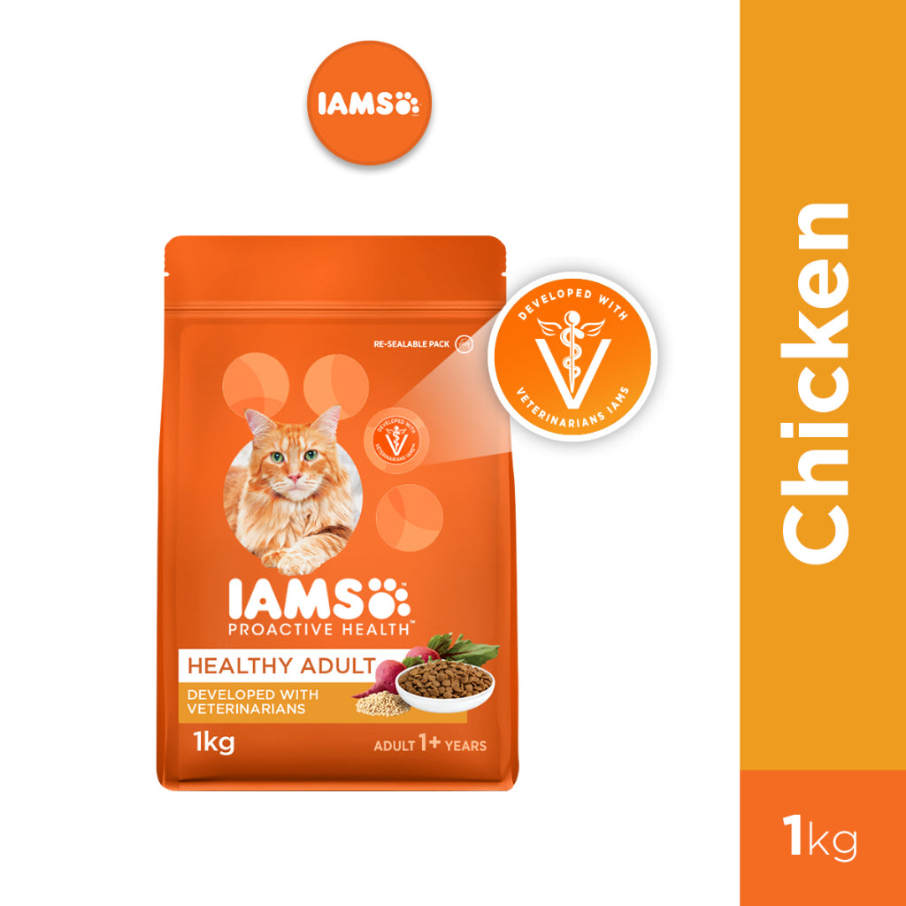 IAMS Premium Cat Dry Food in Chicken Flavor 1kg/3KG