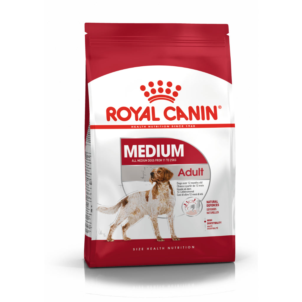 Royal Canin Medium Adult (4kg) Dry Dog Kibble Food